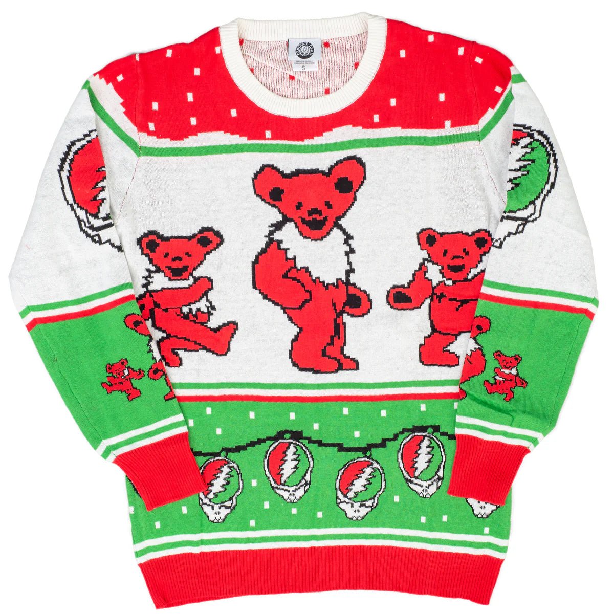 Classic Grateful Dead Dancing Bears Adult Unisex Ugly Christmas Sweater - TVStoreOnline