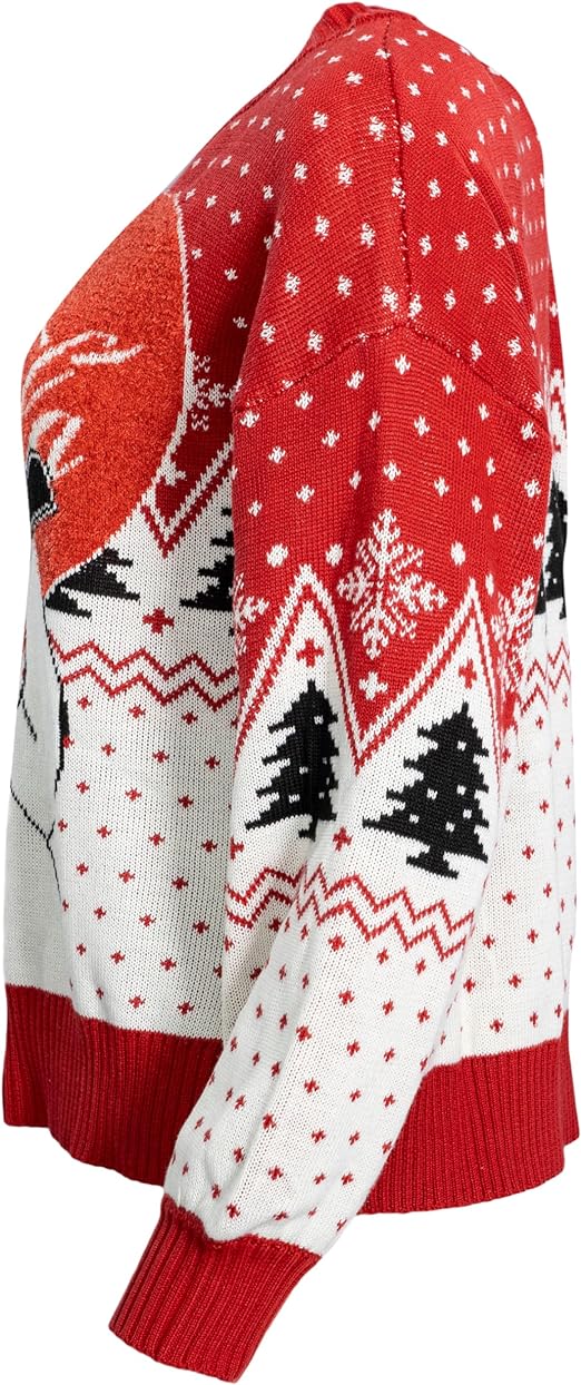 Coca Cola Heart Polar Bear Drinking Sweater - TVStoreOnline