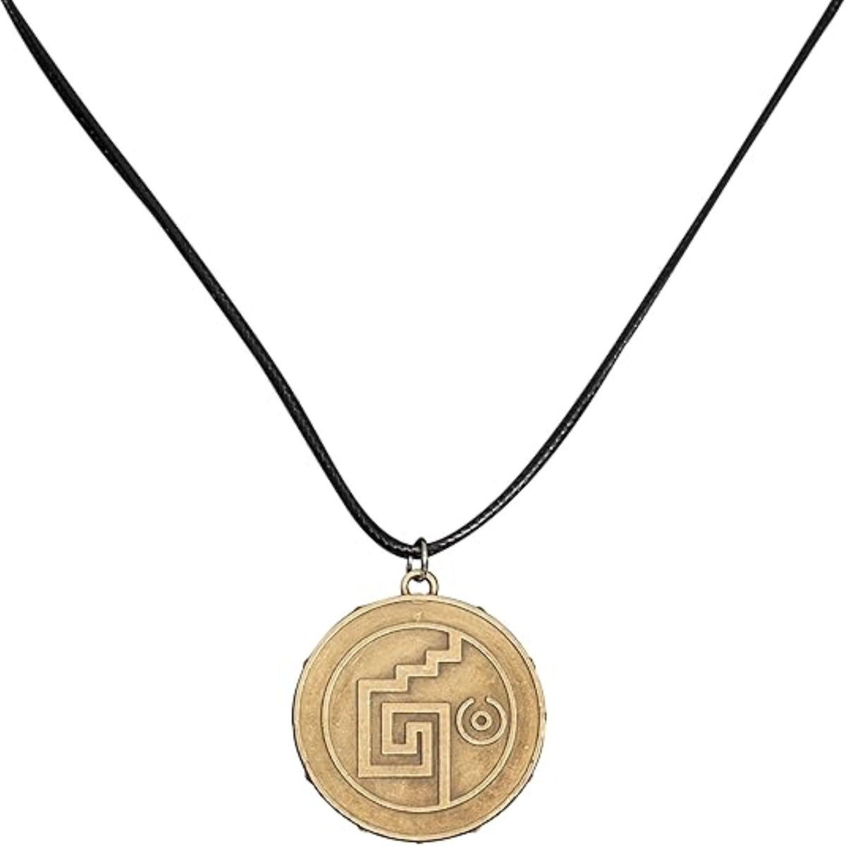 Cursed Pirates Aztec Coin Medallion Necklace Halloween Cosplay Costume Accessory - TVStoreOnline