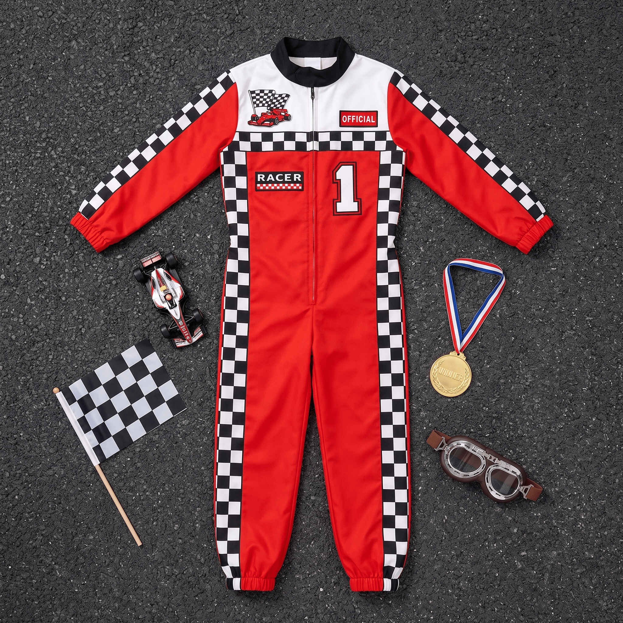 Custom Kids Youth Auto Racing Halloween Cosplay Costume Suit - TVStoreOnline