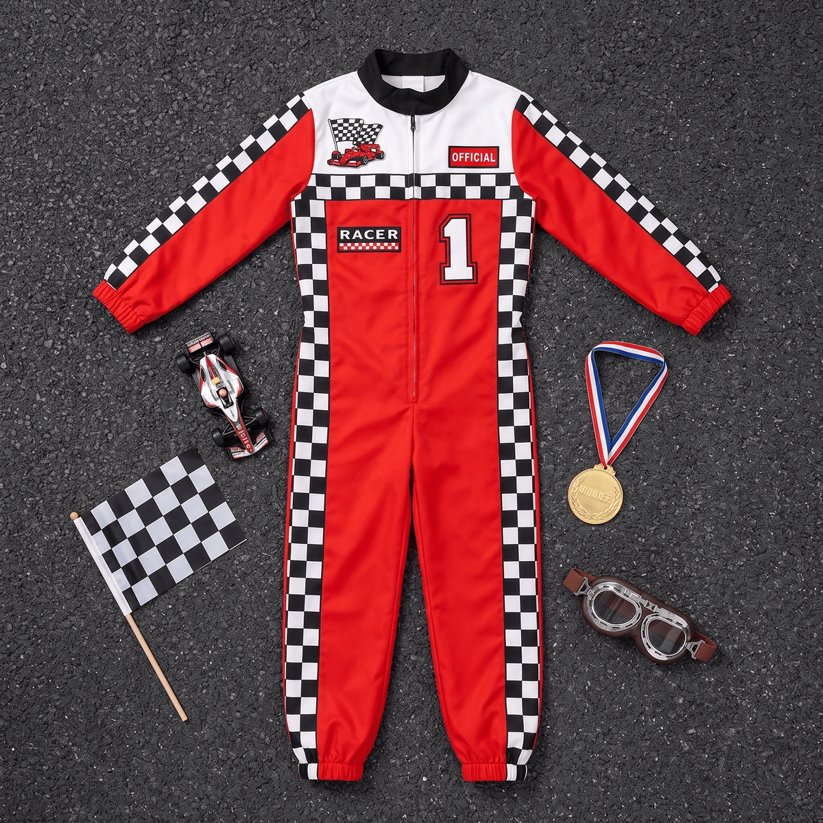 Custom Kids Youth Auto Racing Halloween Cosplay Costume Suit - TVStoreOnline