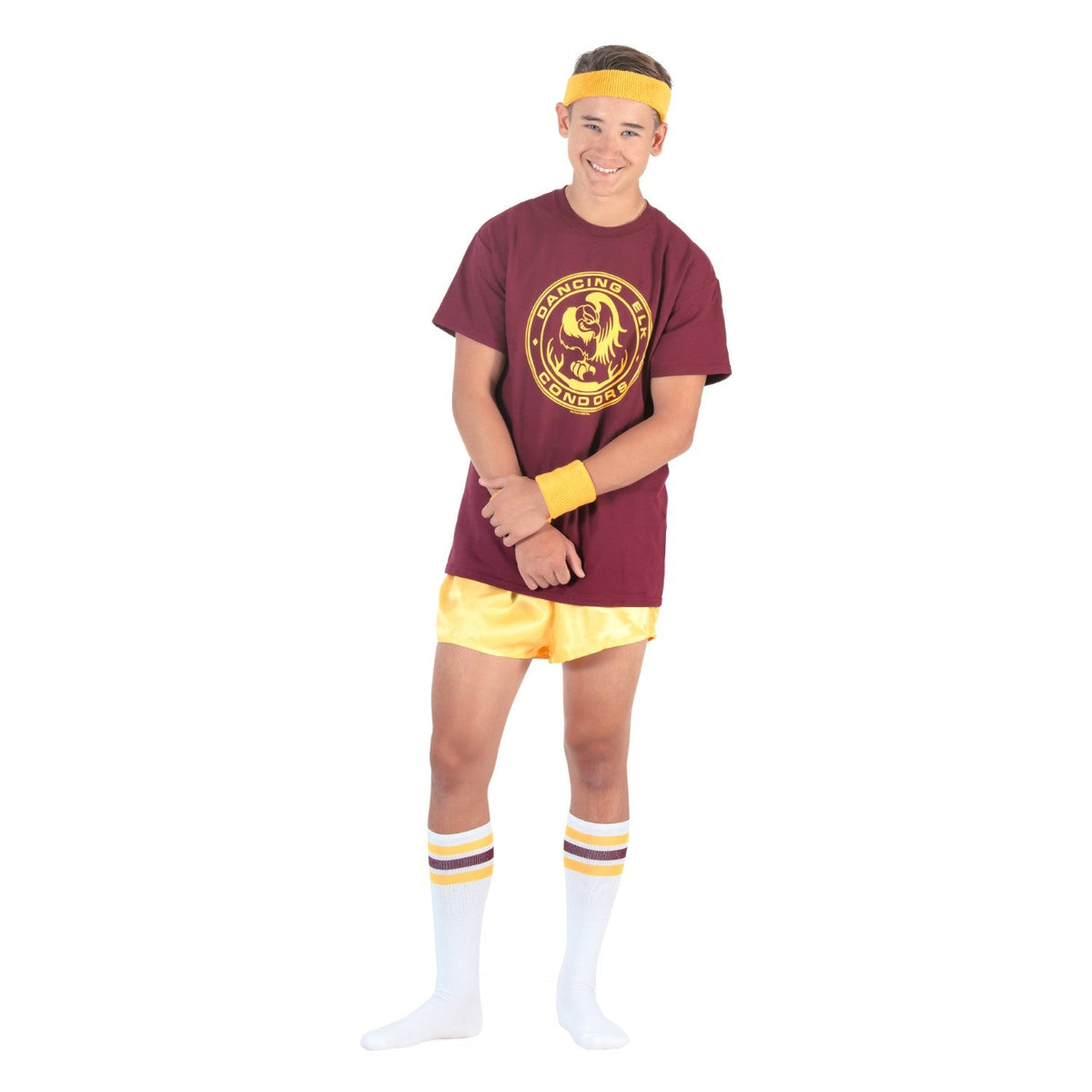 Dancing Elk Condors Halloween Costume T-Shirt Tee with Striped Sleeves Cosplay - TVStoreOnline