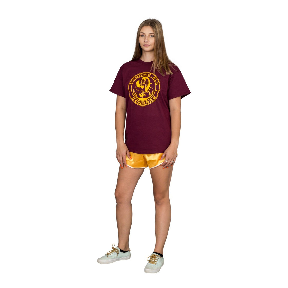 Dancing Elk Condors Halloween Costume T-Shirt Tee with Striped Sleeves Cosplay - TVStoreOnline