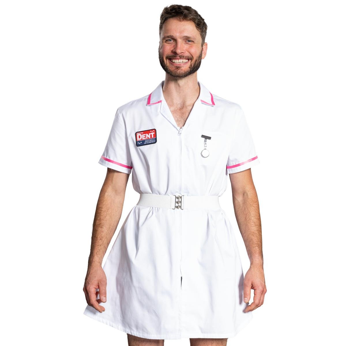 Dark Knight Dent Superhero Villain Nurse Cosplay Halloween Cosplay Costume Set - TVStoreOnline