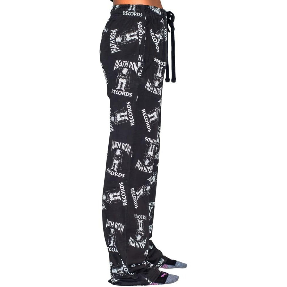 Deathrow Records Logo Toss Adult Sleep Lounge Pants - TVStoreOnline
