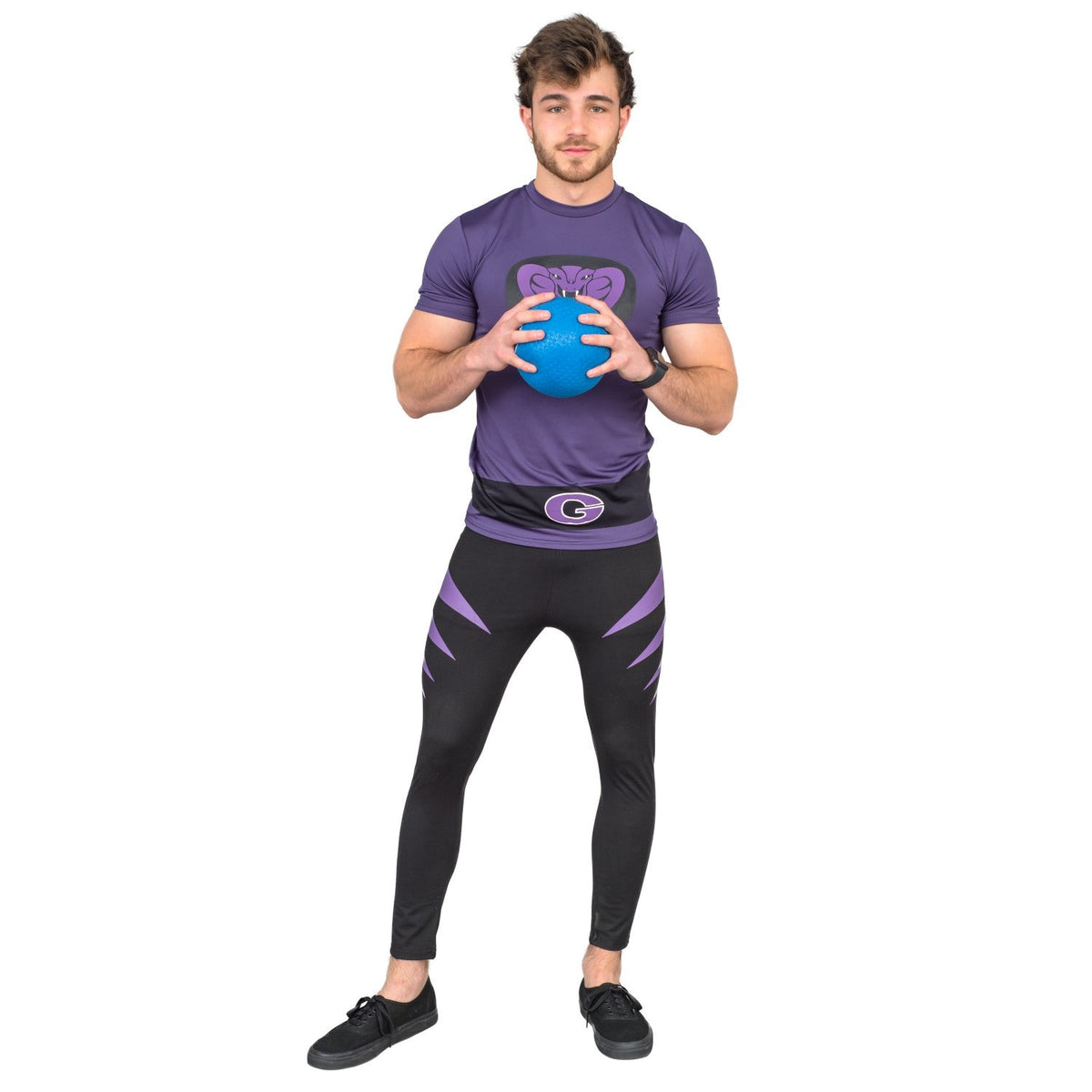 Dodgeball Purple Cobras Adult Costume Set - TVStoreOnline