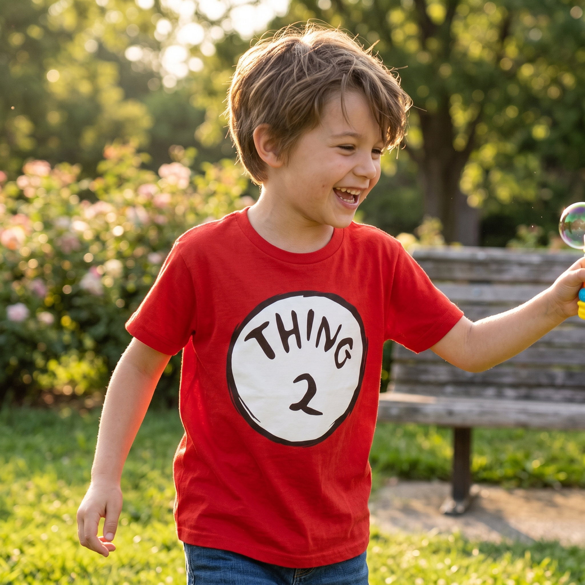 Dr. Seuss Thing 1 or Thing 2 Kids Youth Halloween Cosplay Costume T-Shirt - TVStoreOnline
