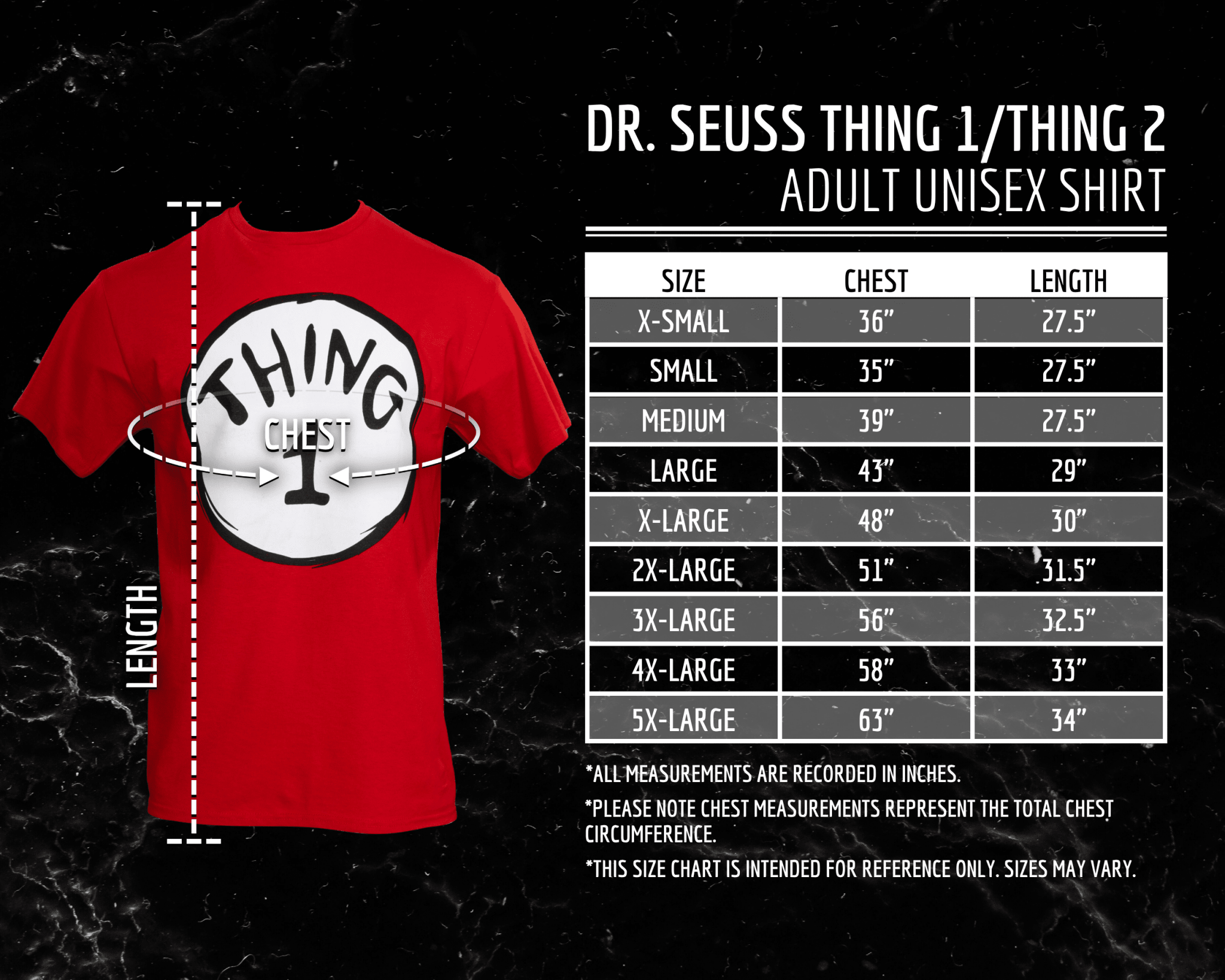 Dr Seuss Thing 2 Adult Short Sleeves Red T-Shirt - TVStoreOnline