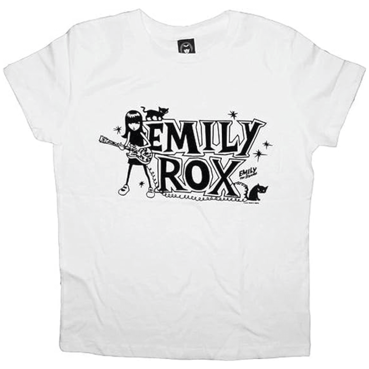 Emily ROX White Juniors T-Shirt - TVStoreOnline