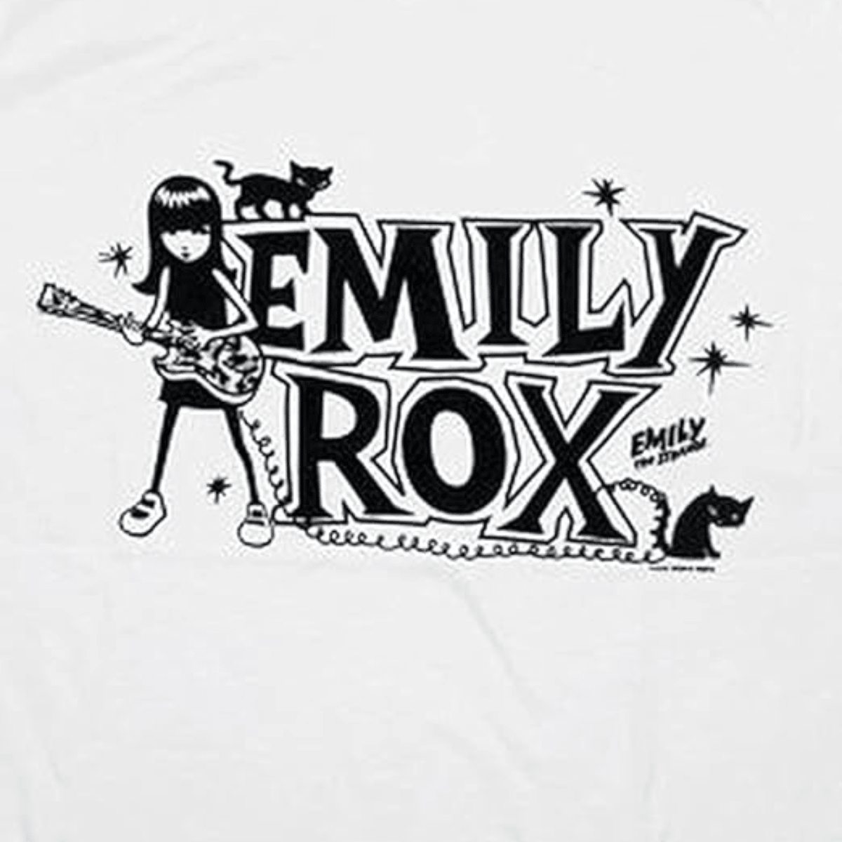 Emily ROX White Juniors T-Shirt - TVStoreOnline