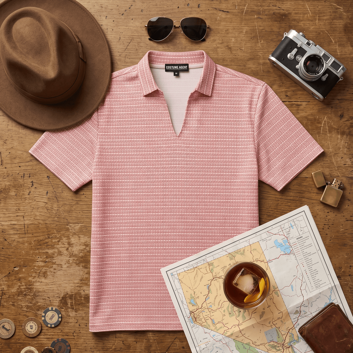 Fear and Loathing Replica Movie Raoul Duke Adult Unisex Halloween Cosplay Costume Shirt - TVStoreOnline