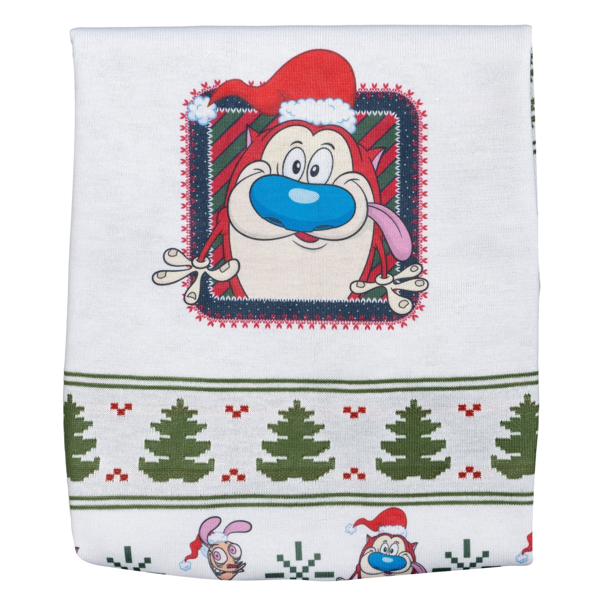 Festive Stimpy Christmas Sweater - TVStoreOnline
