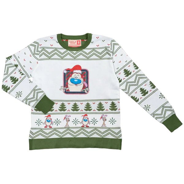 Festive Stimpy Christmas Sweater - TVStoreOnline