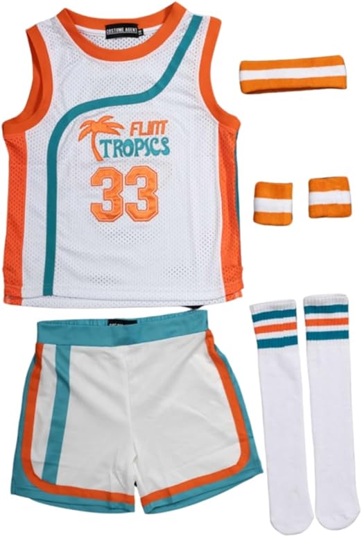 Flint Tropics Kids Unisex Basketball Halloween Cosplay Complete Set - TVStoreOnline