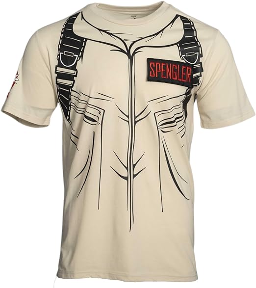 Ghostbusters Costume T-Shirt with Four Interchangeable Name Patches - TVStoreOnline