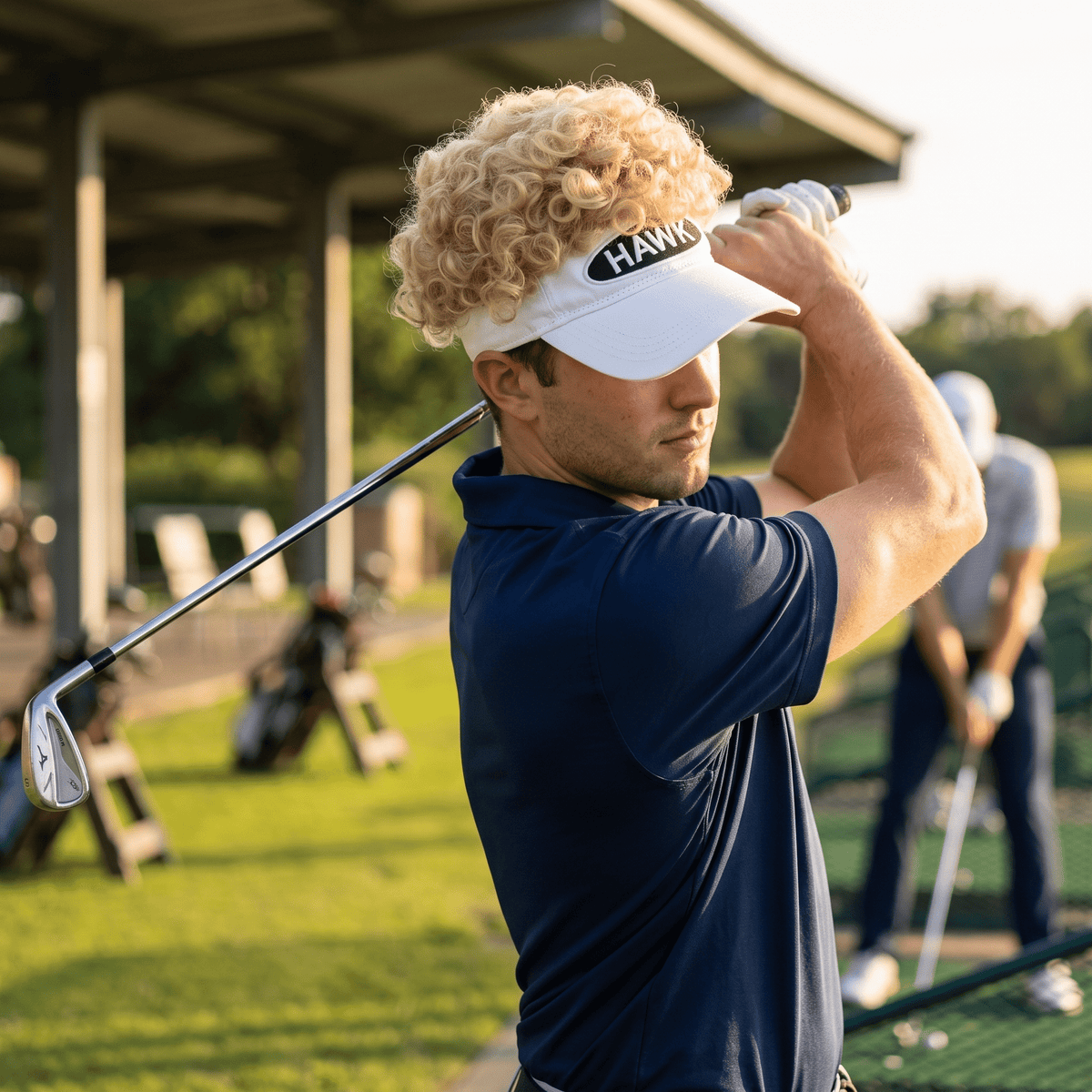 Golfer Loonie Visor W/ Wig Halloween Cosplay Costume Accessory - TVStoreOnline