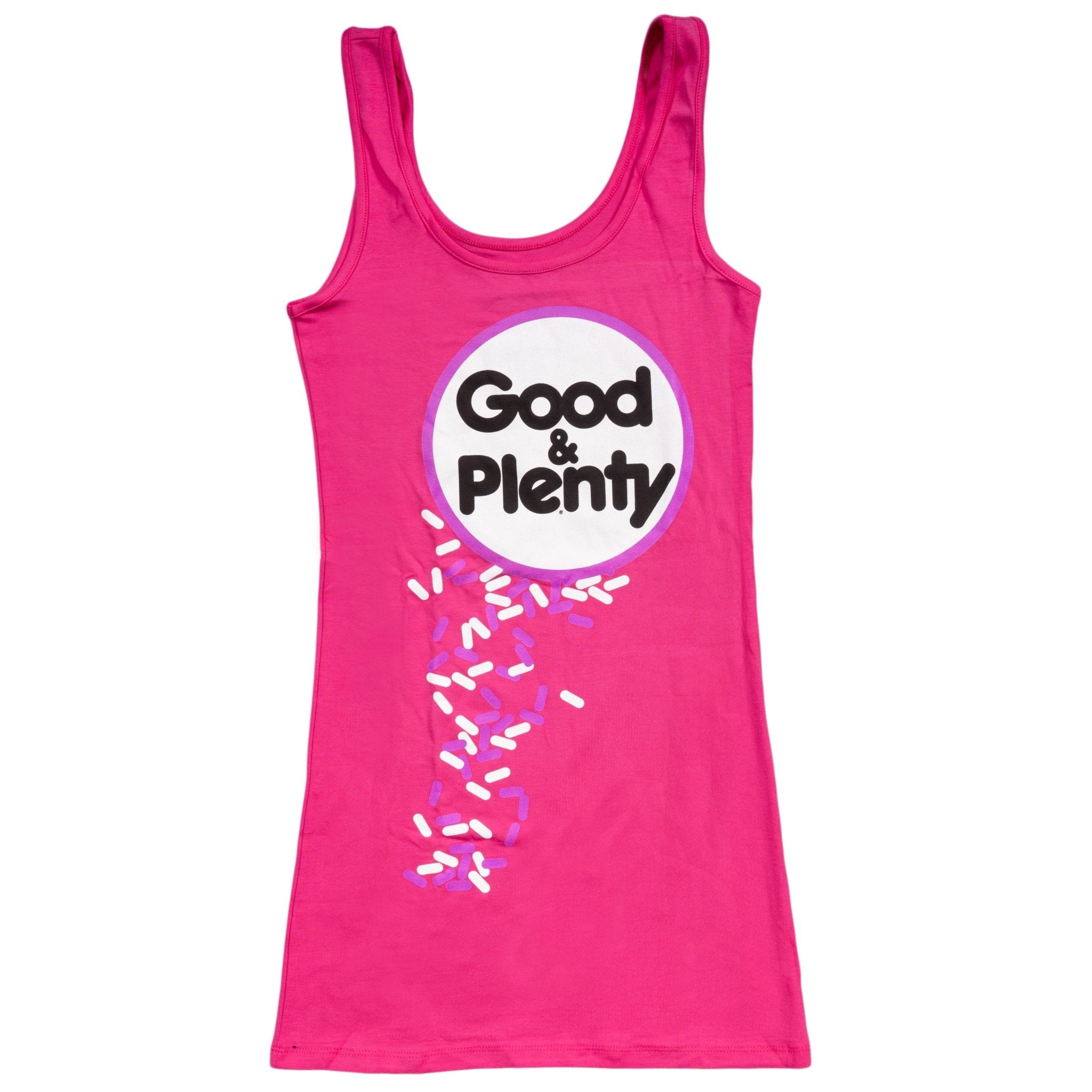 Good & Plenty Candy Fuschia Tunic Tank Dress - TVStoreOnline