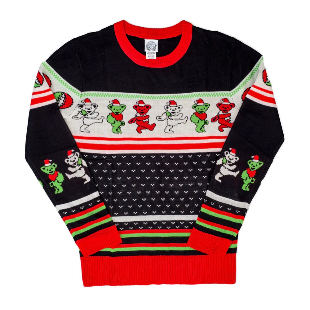 Grateful Dead Dancing Bears Adult Unisex Ugly Christmas Sweater - TVStoreOnline