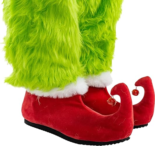 Green Monster Christmas Movie Red Shoes with Bells - TVStoreOnline