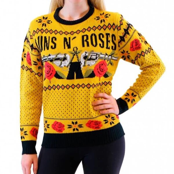Guns N' Roses Logo Adult Unisex Ugly Christmas Sweater - TVStoreOnline