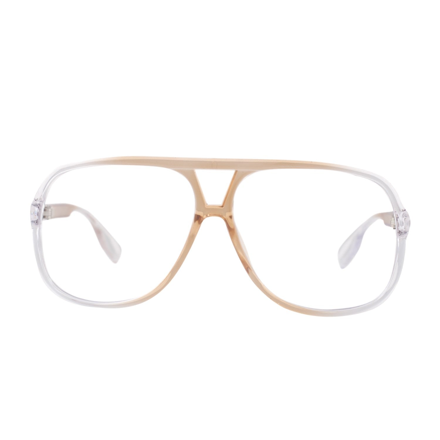 Halloween Costume Cosplay Gold Full Rim Aviator Kip Glasses - TVStoreOnline