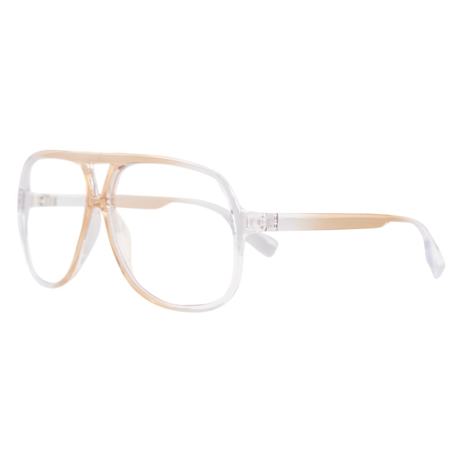Halloween Costume Cosplay Gold Full Rim Aviator Kip Glasses - TVStoreOnline