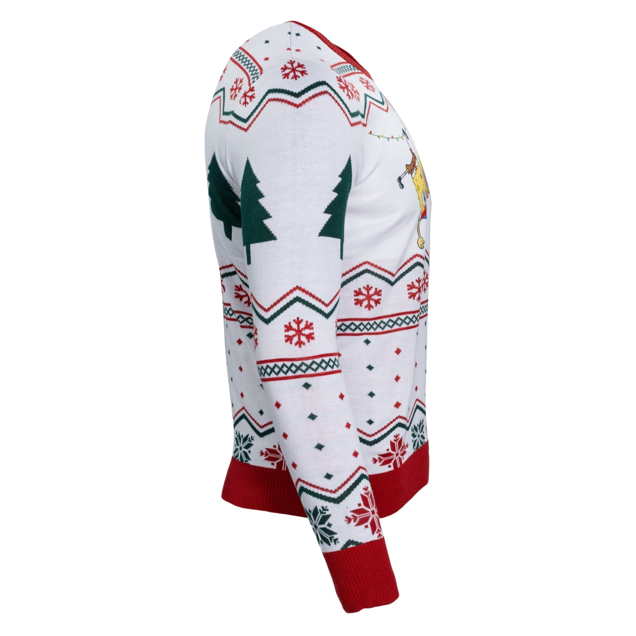 Hanging Lights SpongeBob and Patrick Christmas Sweater - TVStoreOnline