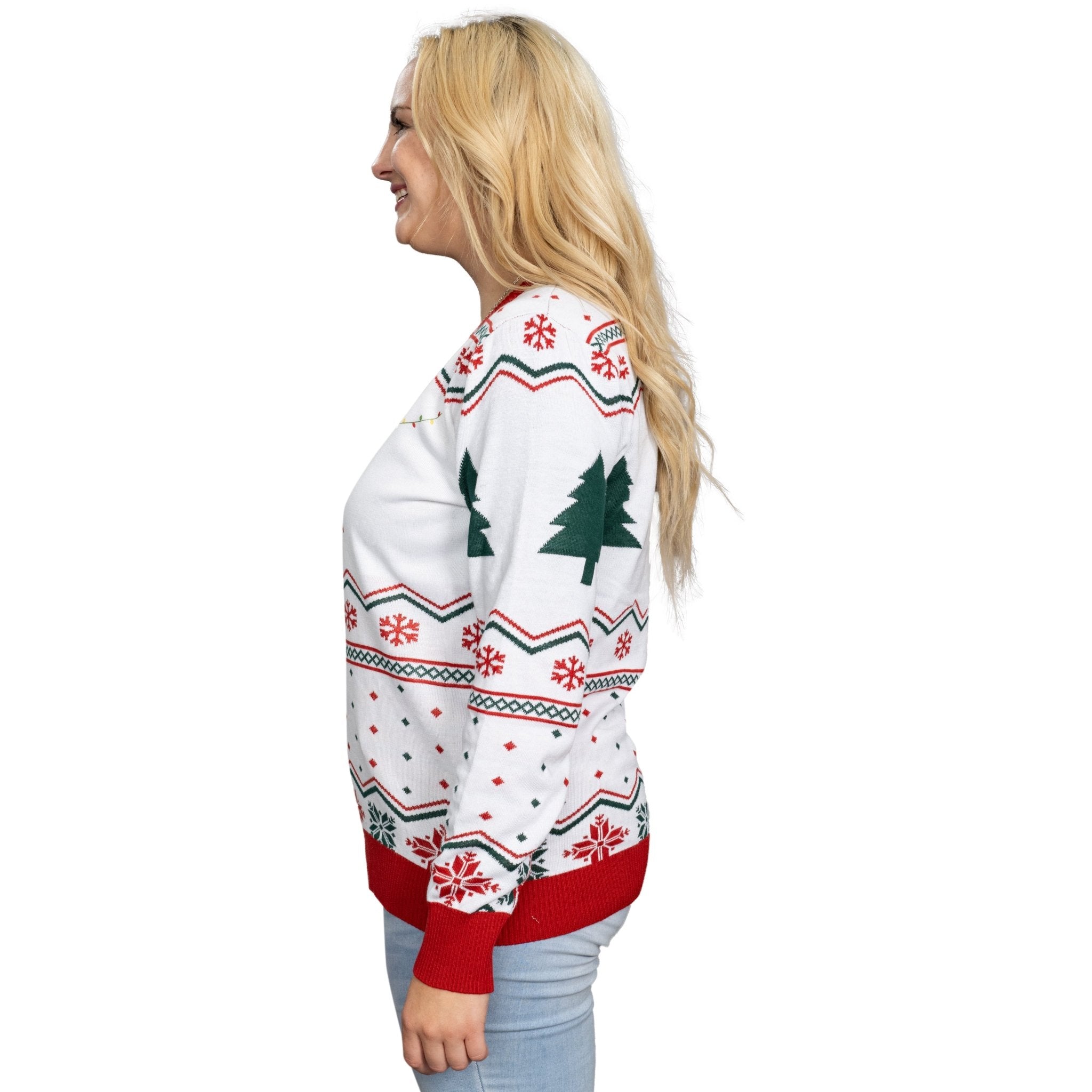 Hanging Lights SpongeBob and Patrick Christmas Sweater - TVStoreOnline