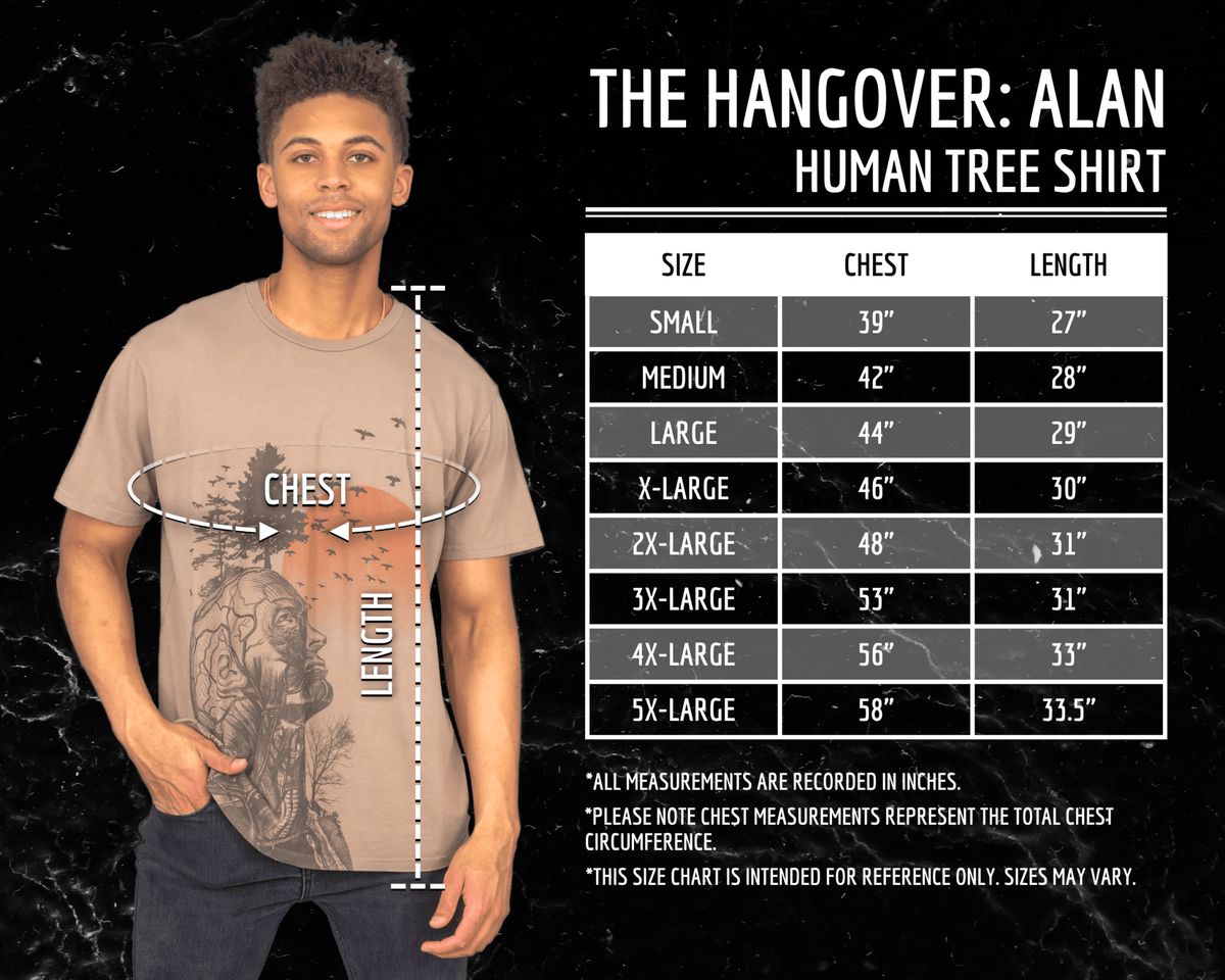 Hangover Character Human Tree Halloween Costume Cosplay Set - TVStoreOnline