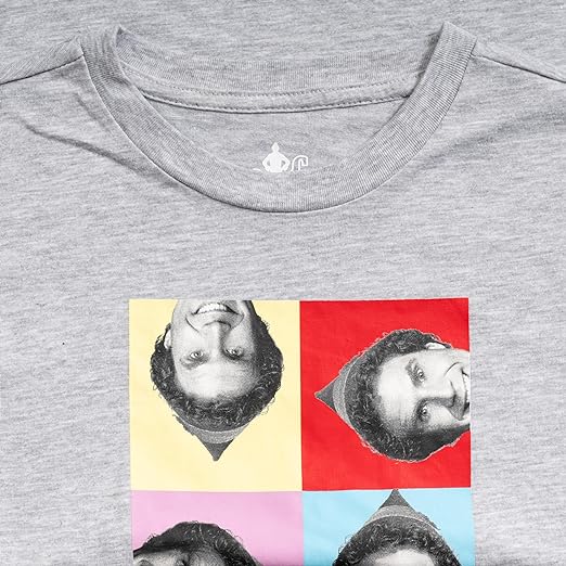 Heather Grey Squares Juniors T-Shirt Tee - TVStoreOnline