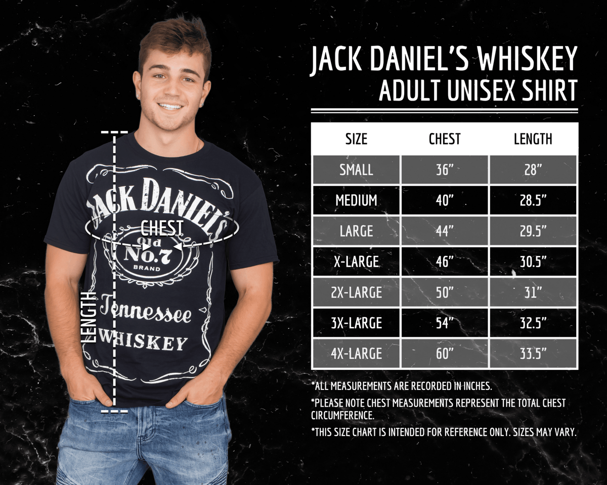 Jack Daniel's Whiskey Old No. 7 Tennessee Label T-shirt - TVStoreOnline