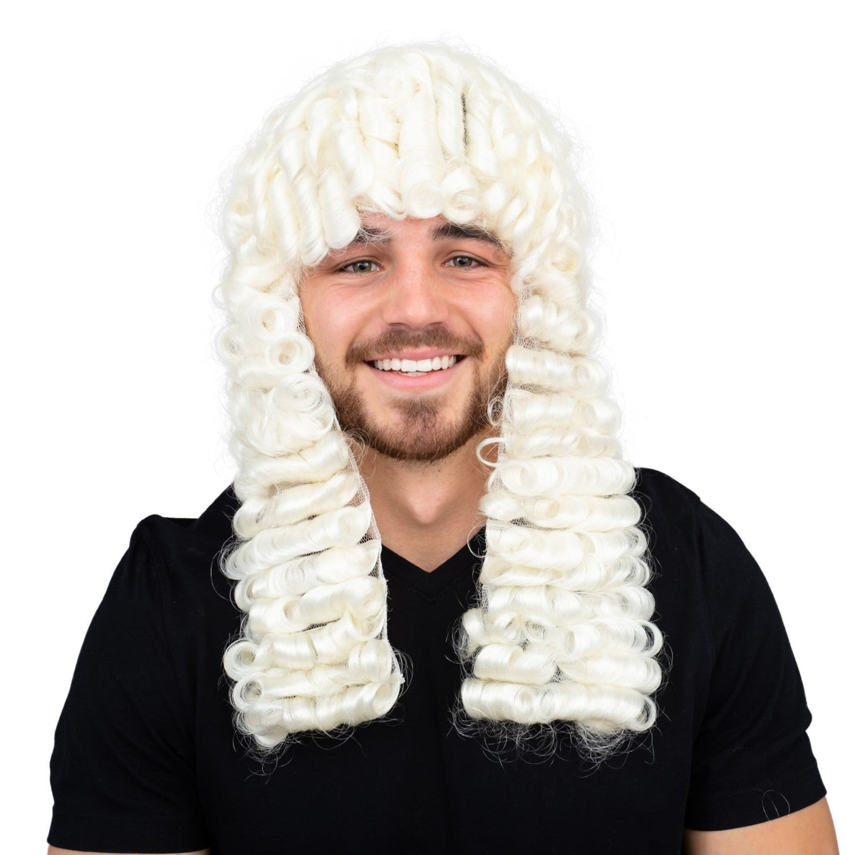Judge Halloween Cosplay Costume Accessory White Deluxe Wig - TVStoreOnline