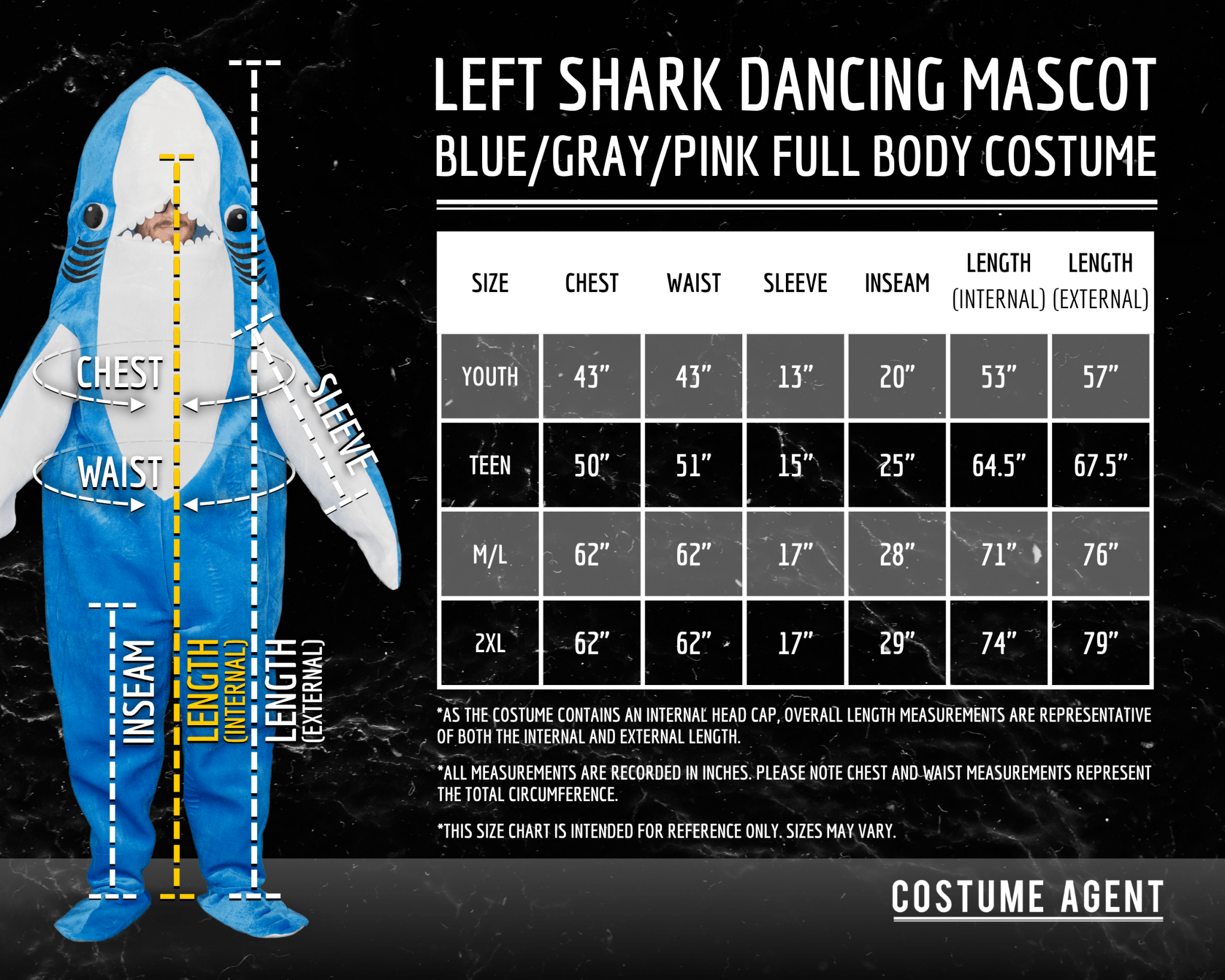 Katy Perry Left Shark Funny Unisex Halloween Cosplay Mascot Costume - TVStoreOnline