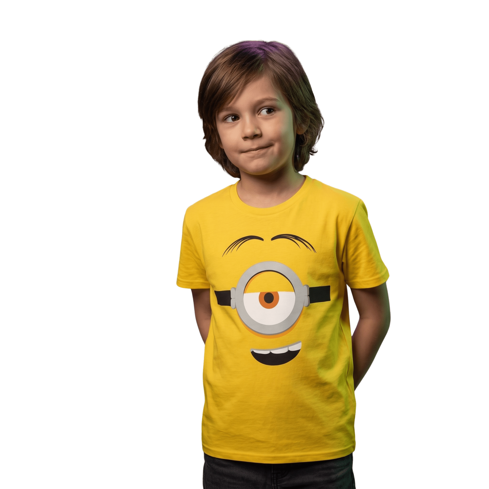 Kids Youth Minions Big Face Halloween Cosplay Costume T-Shirt - TVStoreOnline