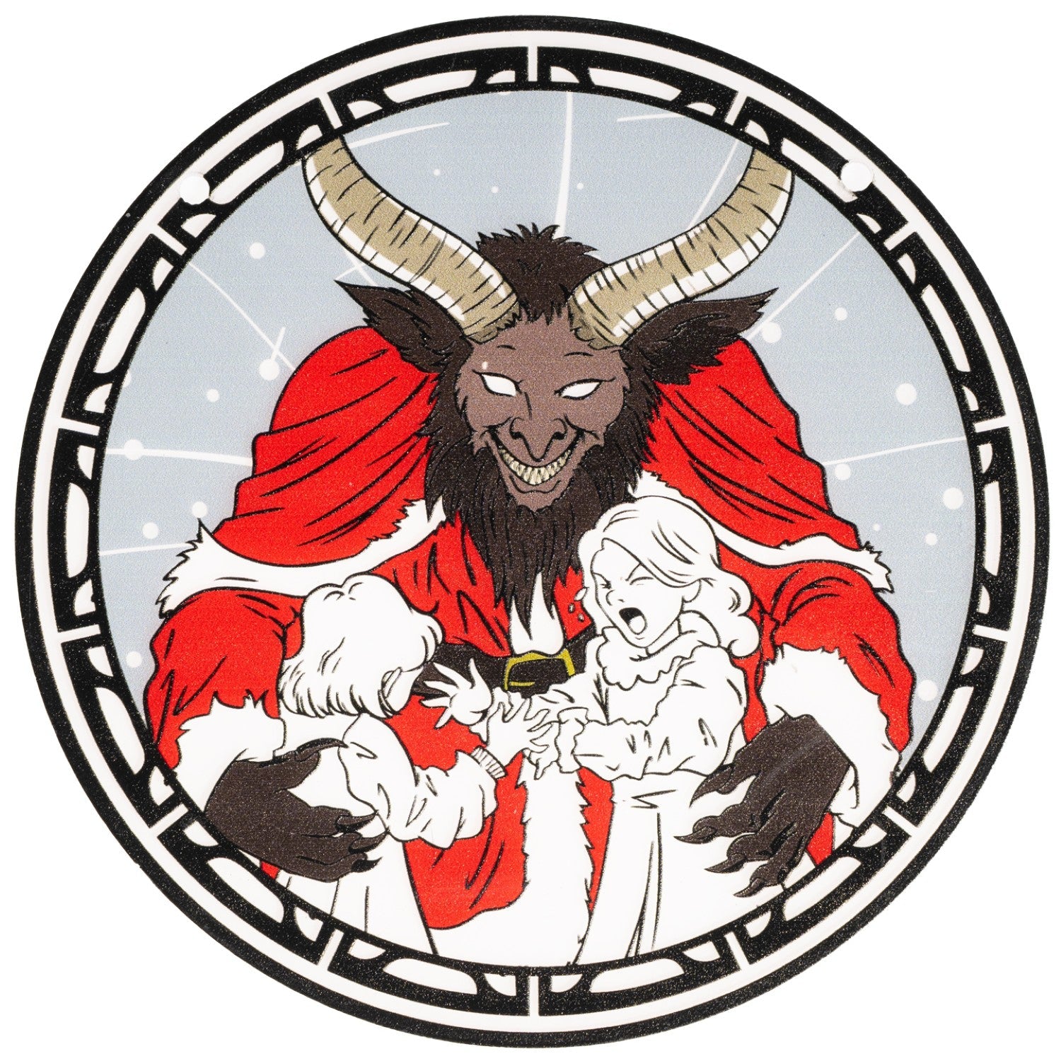Krampus 6-Inch Suncatcher Halloween Xmas Ornament Window Home Decor Gift - TVStoreOnline