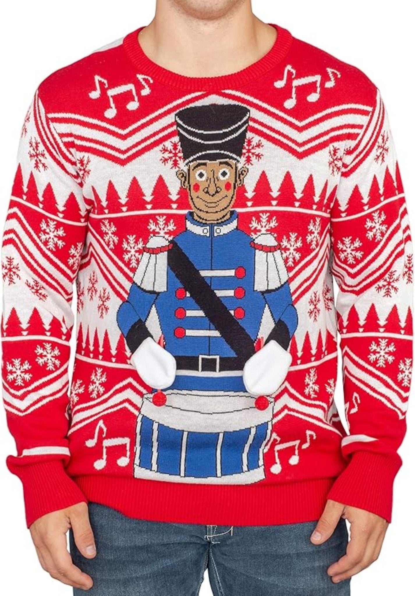 Little Drummer Flappy 3D Animated Adult Unisex Ugly Christmas Sweater - TVStoreOnline