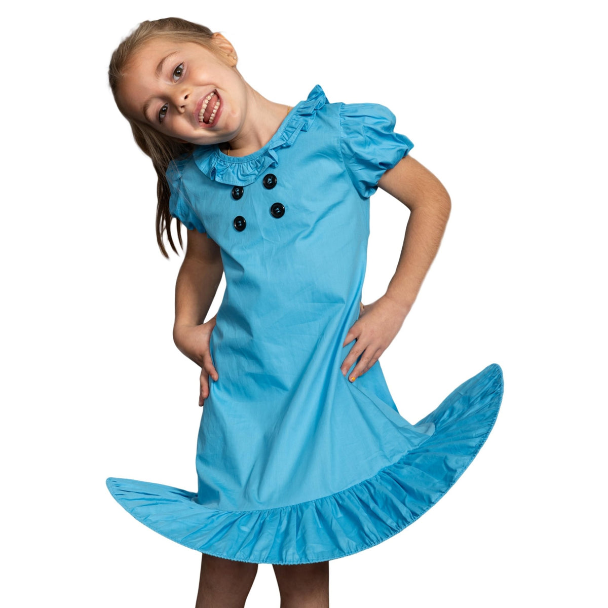 Lucy Comic Strip Good Grief Halloween Costume Cosplay Kids Children Blue Dress - TVStoreOnline