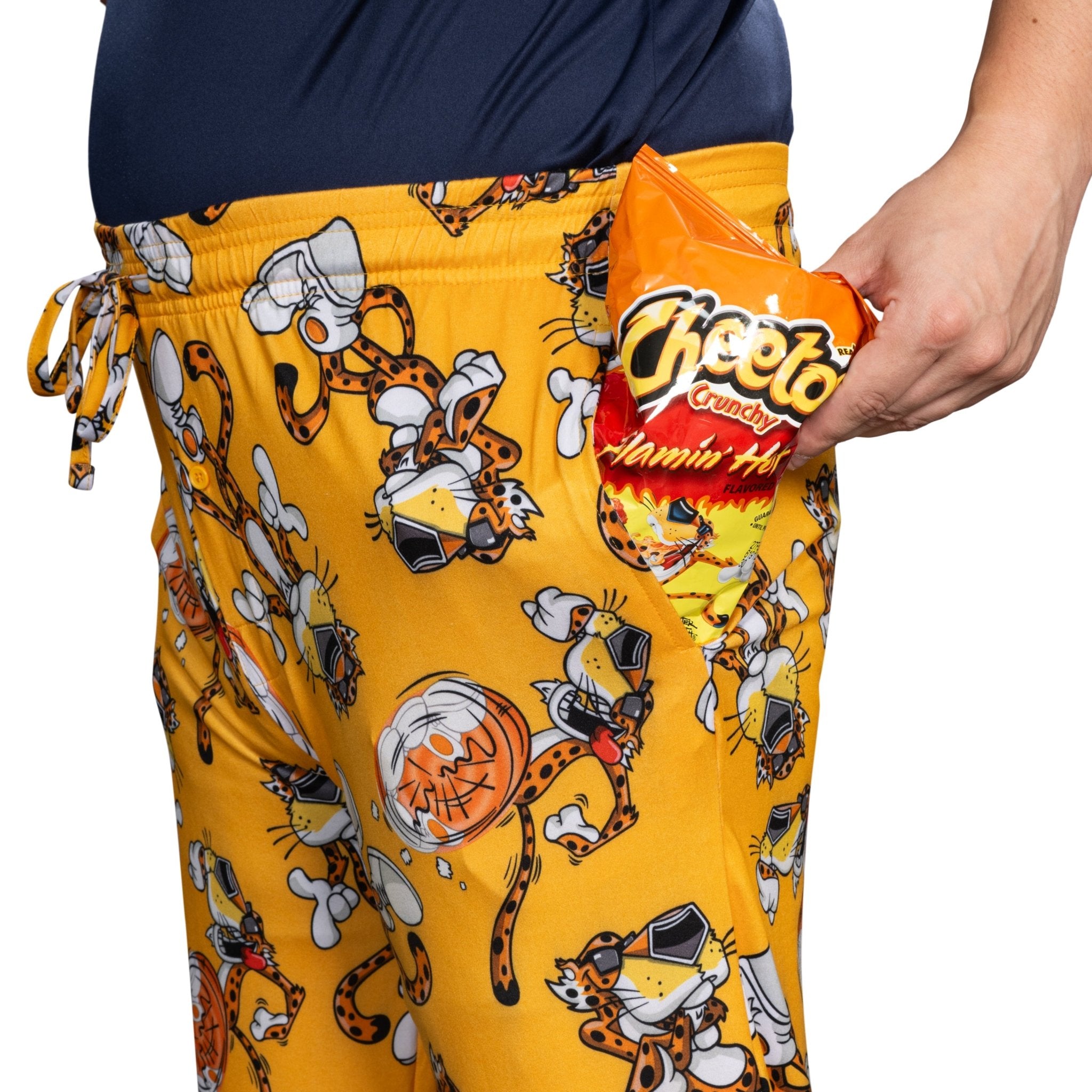 Mad Engine Chester Cheetos Lounge Pose Pajamas Officially Licensed Men's Lounge Pants - TVStoreOnline