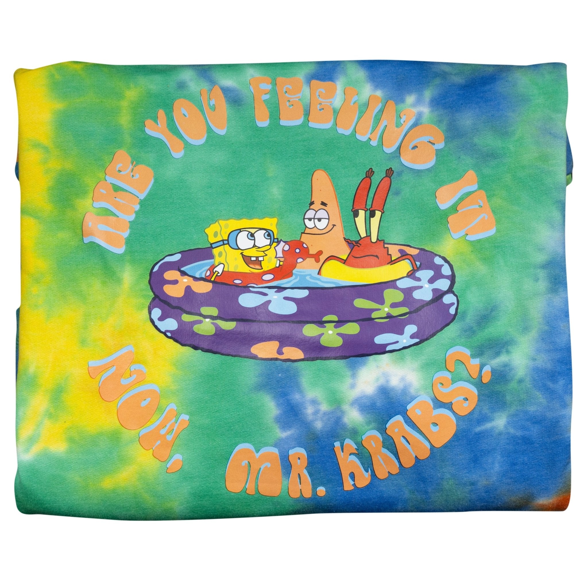 Mad Engine Spongebob Squarepants Patrick Mr. Krabs Pool Tie Dye Mens Hoodie - TVStoreOnline