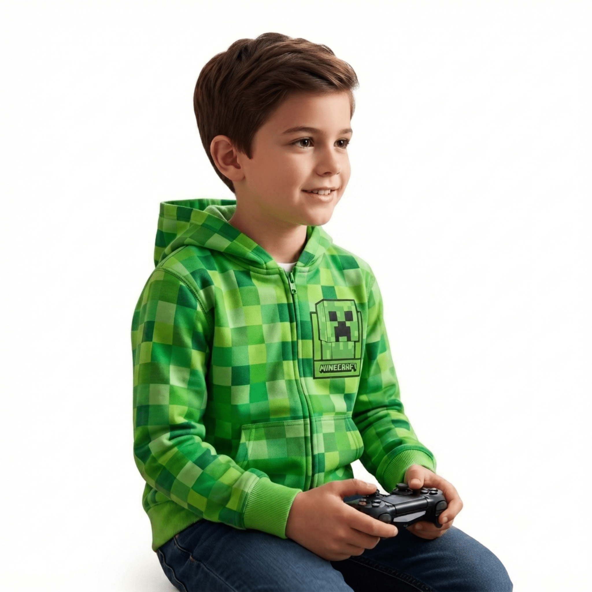 Minecraft The Creeper Gamer Gift Idea Youth Kids Hoodie Sweatshirt - TVStoreOnline
