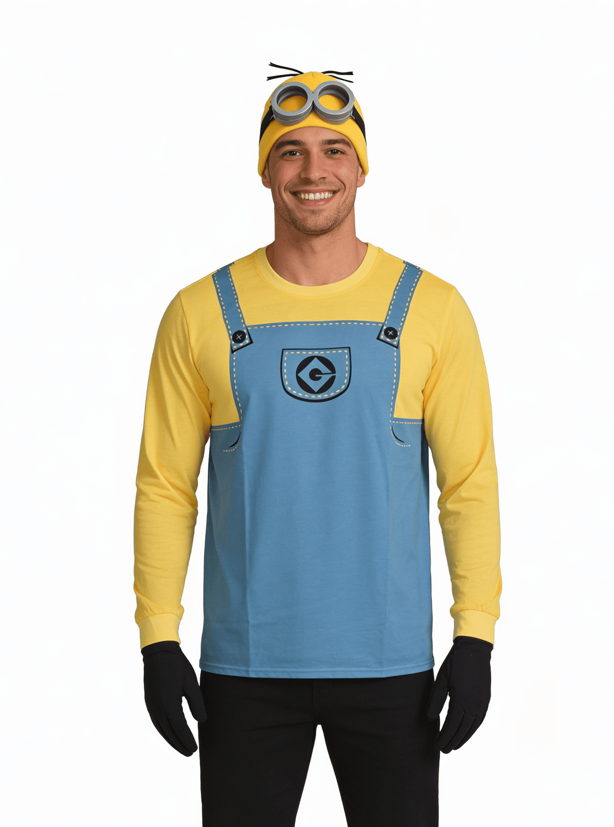 Minions Adult Unisex Halloween Cosplay Costume Shirt & Accessory Set - TVStoreOnline