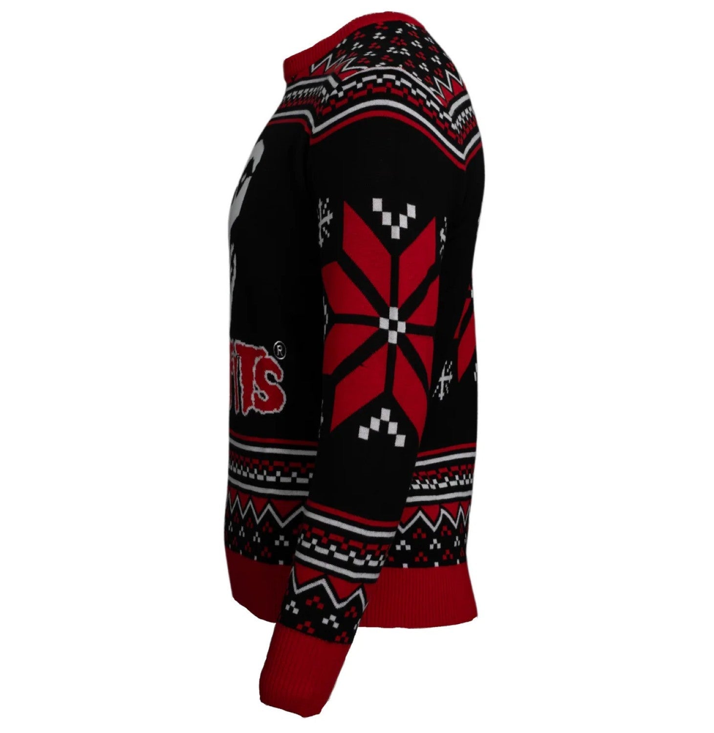 Misfits Punk Rock Crimson Ghost Skull Unisex Logo Ugly Christmas Sweater - TVStoreOnline