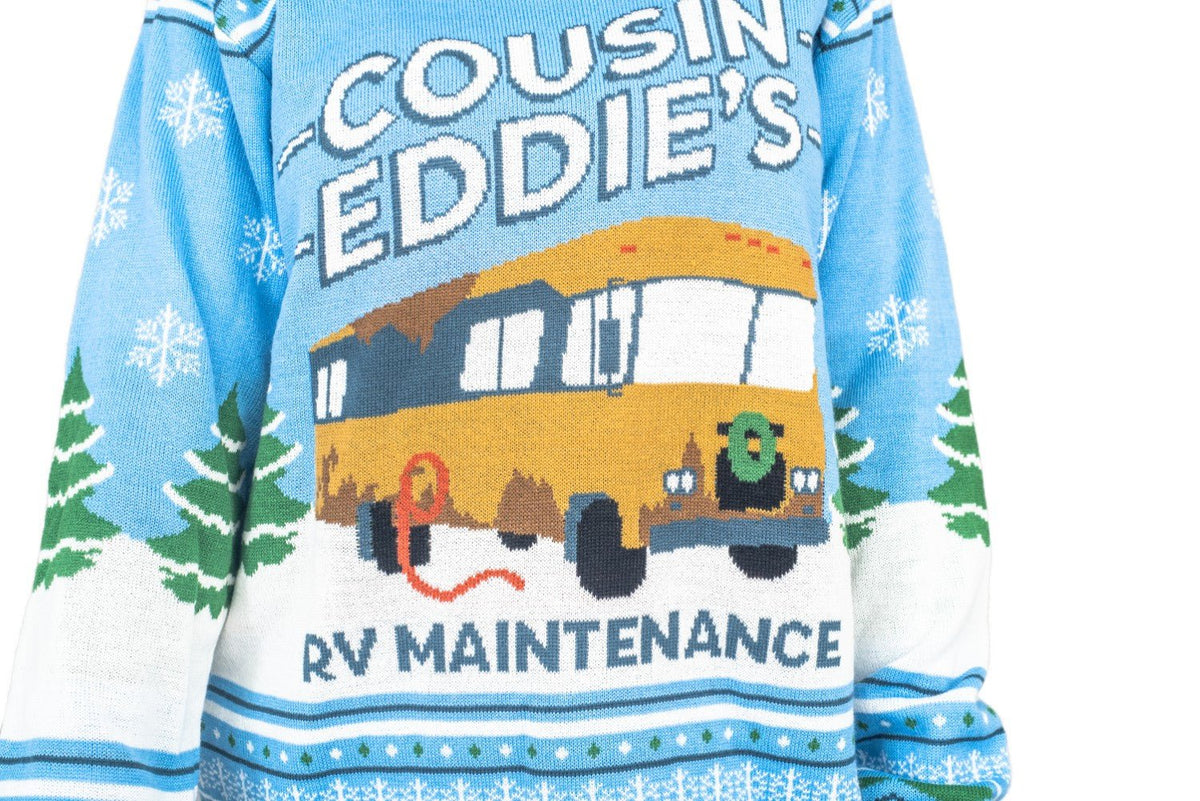 National Lampoon Christmas Vacation Blue Eddies Ugly Christmas Sweater - TVStoreOnline