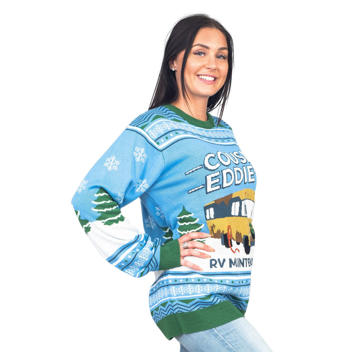 National Lampoon Christmas Vacation Blue Eddies Ugly Christmas Sweater - TVStoreOnline