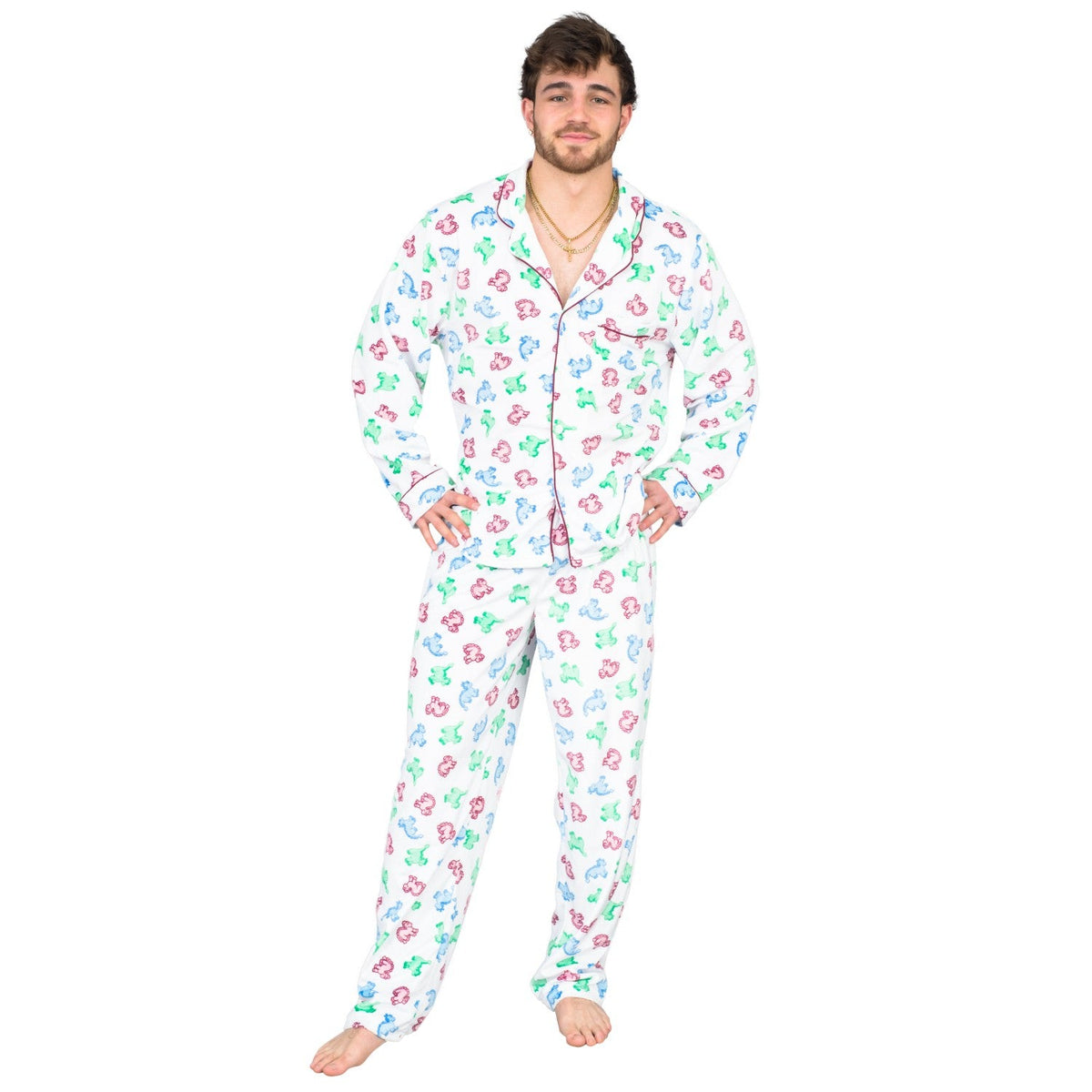 National Lampoon's Christmas Vacation Clark's Dinosaur Pajama Set - TVStoreOnline