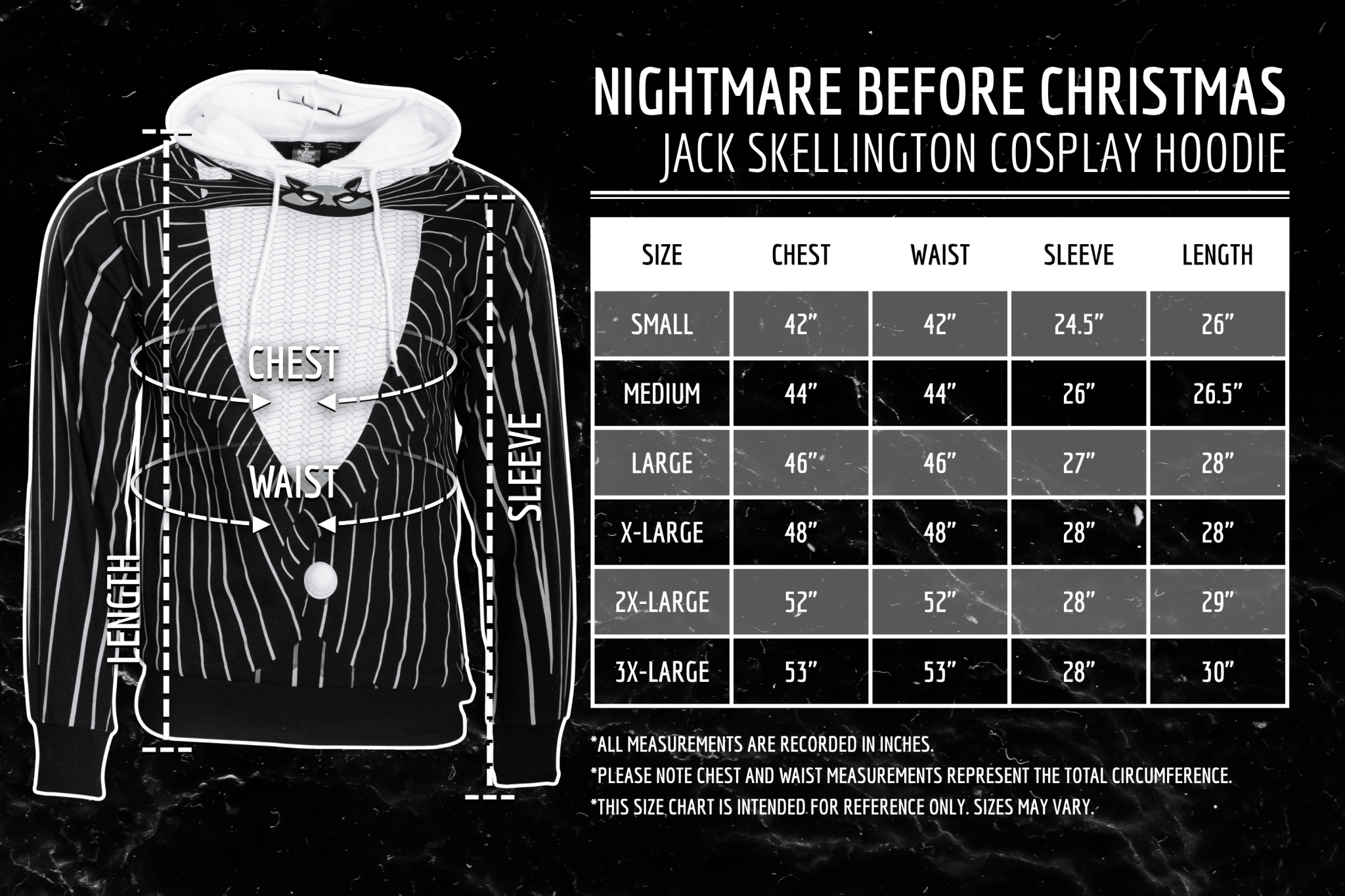 Nightmare Before Christmas Jack Cosplay Hoodie - TVStoreOnline