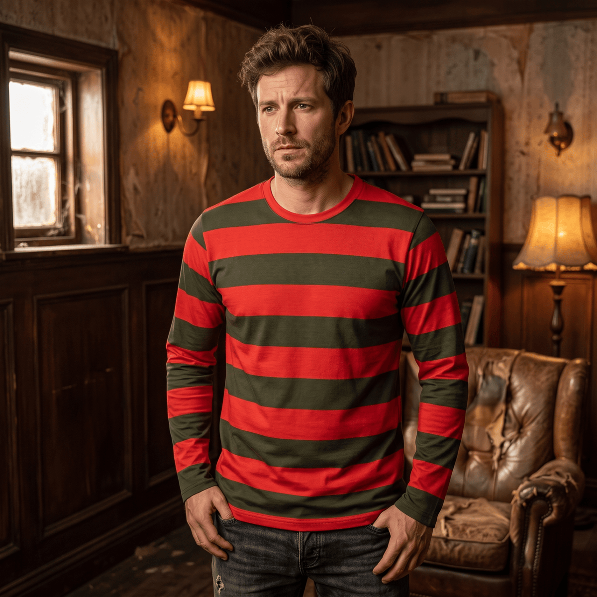Nightmare Bogeyman Knives Adult Unisex Replica Halloween Cosplay Costume Shirt - TVStoreOnline