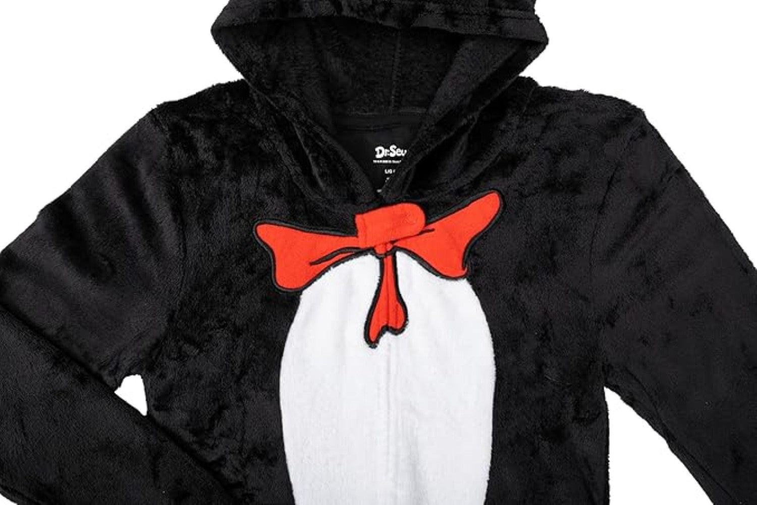 Officially Licensed Kids Youth Seuss Cat in Hall Halloween Cosplay Costume Fleece Jumpsuit - TVStoreOnline