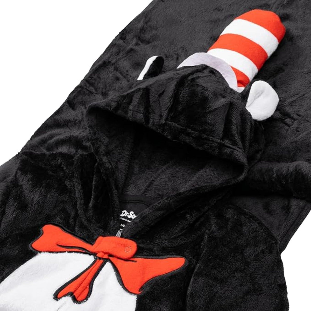 Officially Licensed Kids Youth Seuss Cat in Hall Halloween Cosplay Costume Fleece Jumpsuit - TVStoreOnline