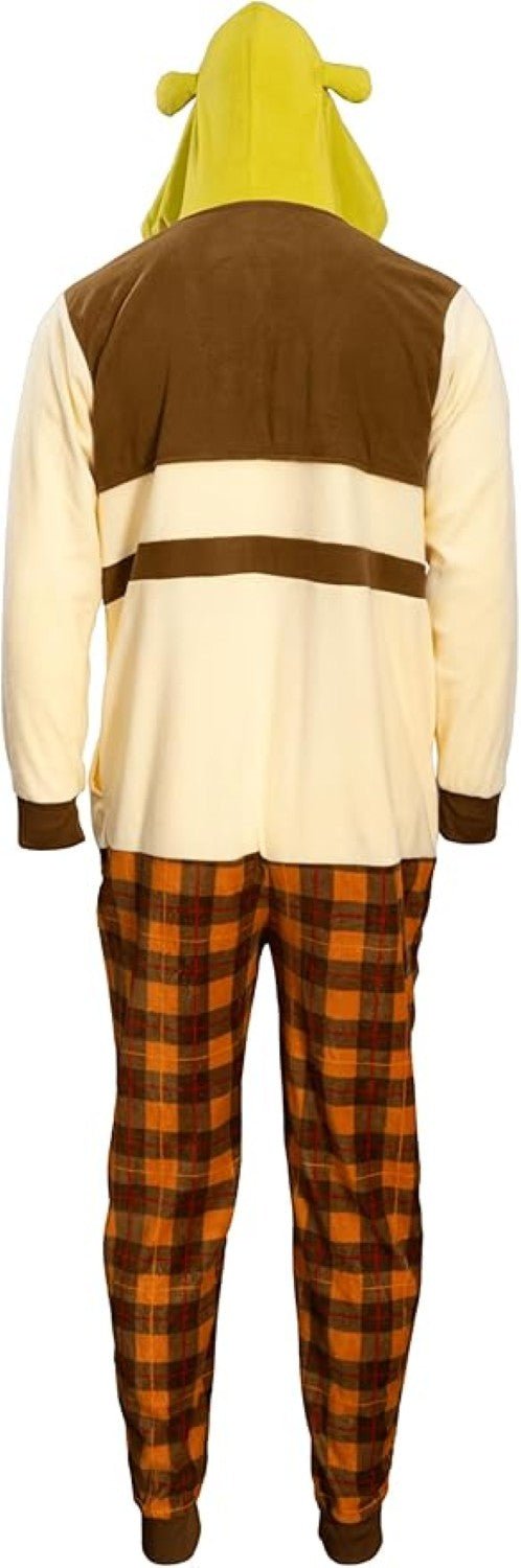 Officially Licensed Shrek Adult Unisex Halloween Cosplay Costume Fleece Jumpsuit - TVStoreOnline